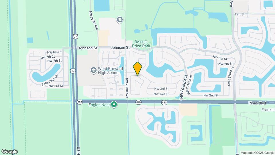 20742 NW 3rd Ct Mapa y Detalles de la Ubicación