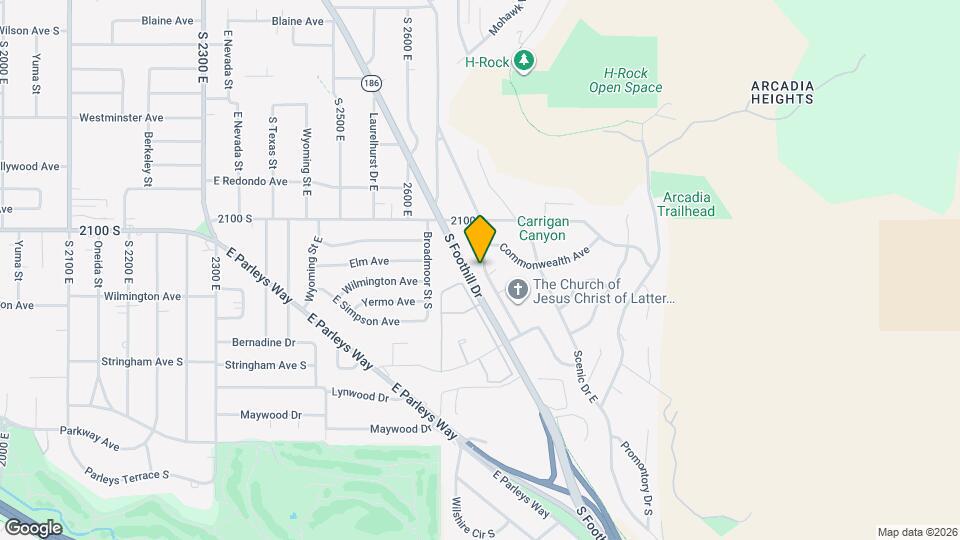 2162 S Wasatch Dr. Map and Location Details