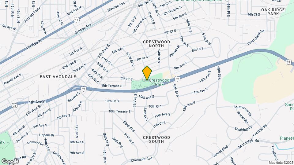 5400 Crestwood Blvd Mapa y Detalles de la Ubicación