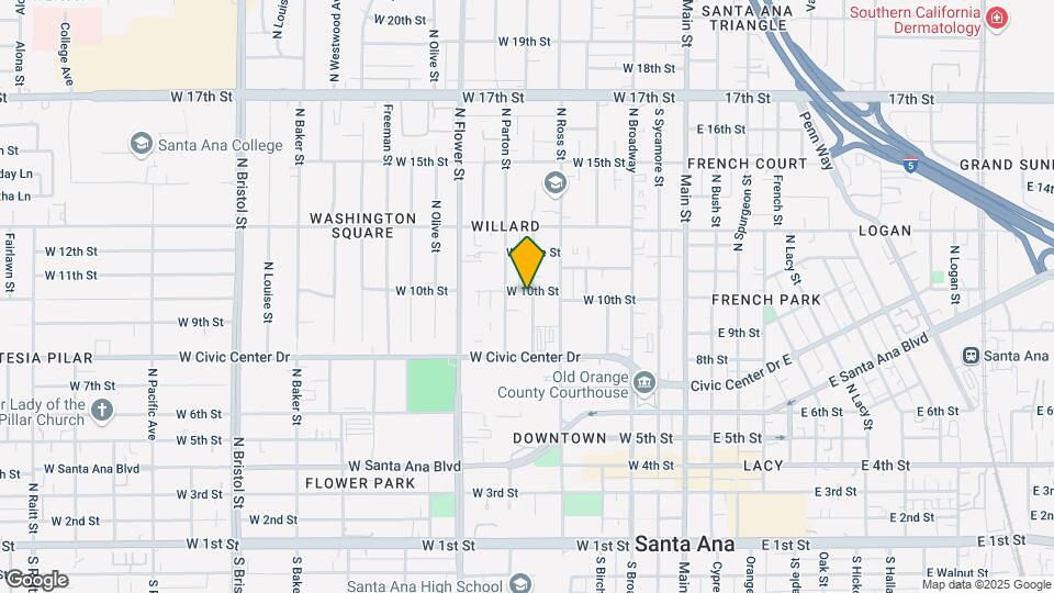 850 N. Van Ness Ave. Map and Location Details