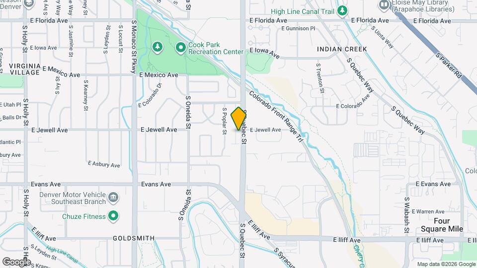 1934 S Poplar Ct Map and Location Details