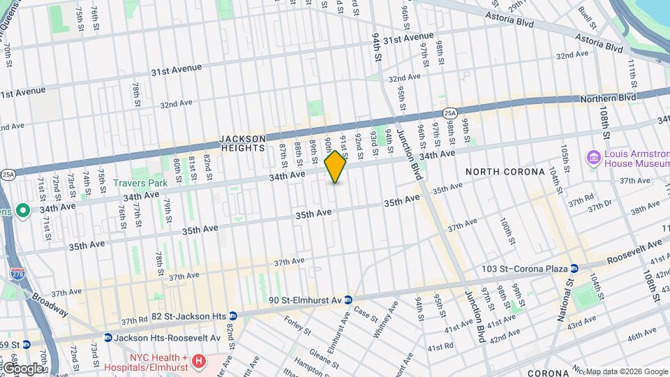 34-47-47 90th St Map and Location Details