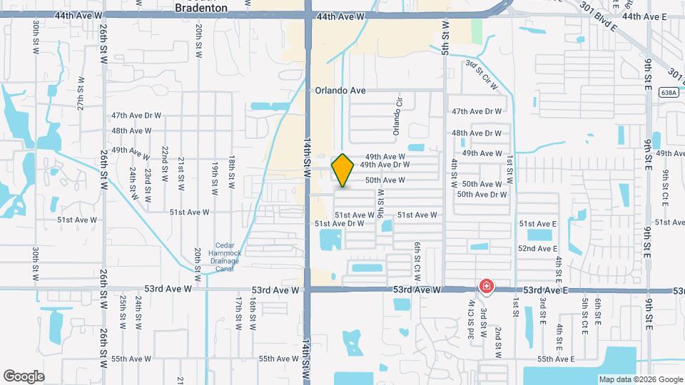 1106 50th Ave Dr W Map and Location Details