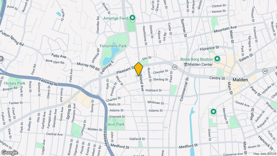 380 Highland Ave, Unit #1 Mapa y Detalles de la Ubicación