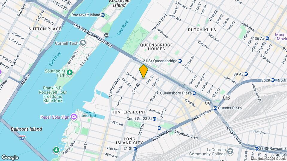 44-72 11th St, Unit #A504 Mapa y Detalles de la Ubicación