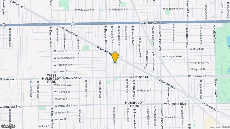 3919 W Potomac Ave Map and Location Details