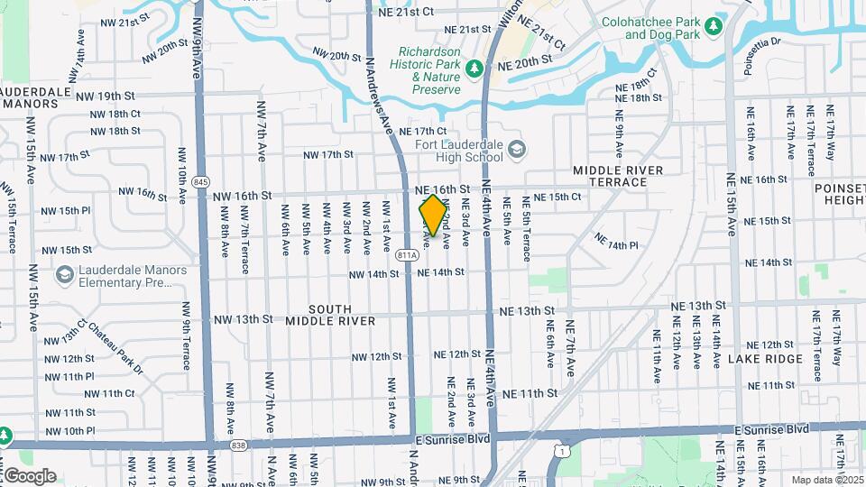 1432 NE 1st Ave. Map and Location Details