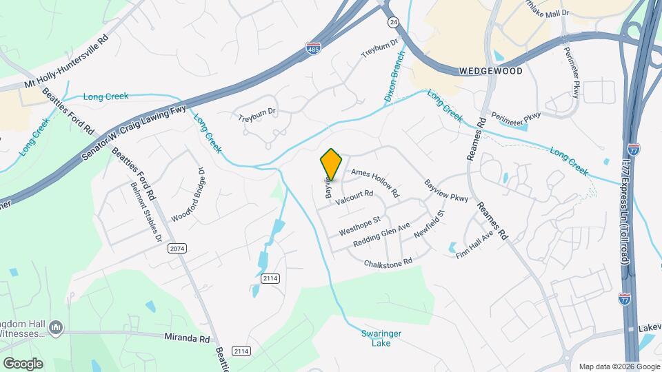 9821 Bayview Pkwy Map and Location Details