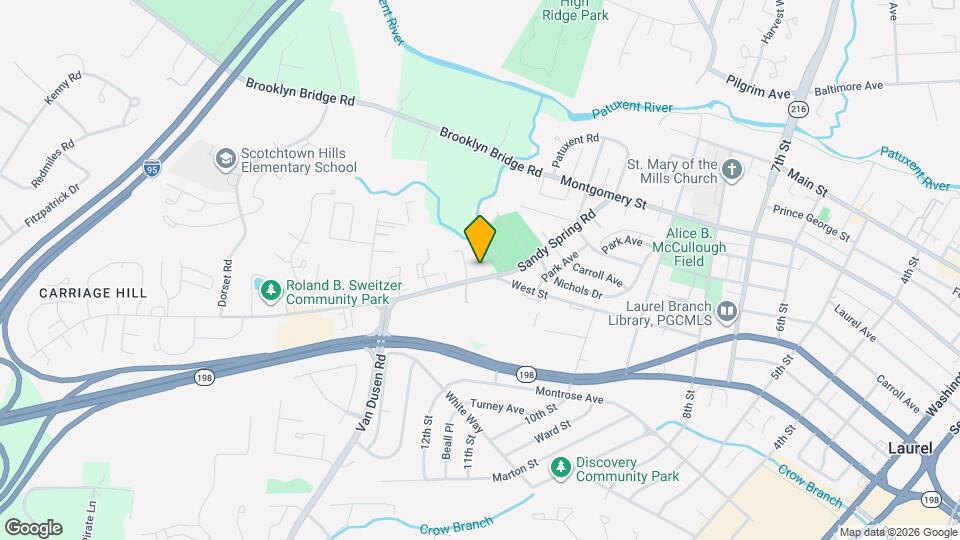 8108 Sandy Spring Rd Map and Location Details