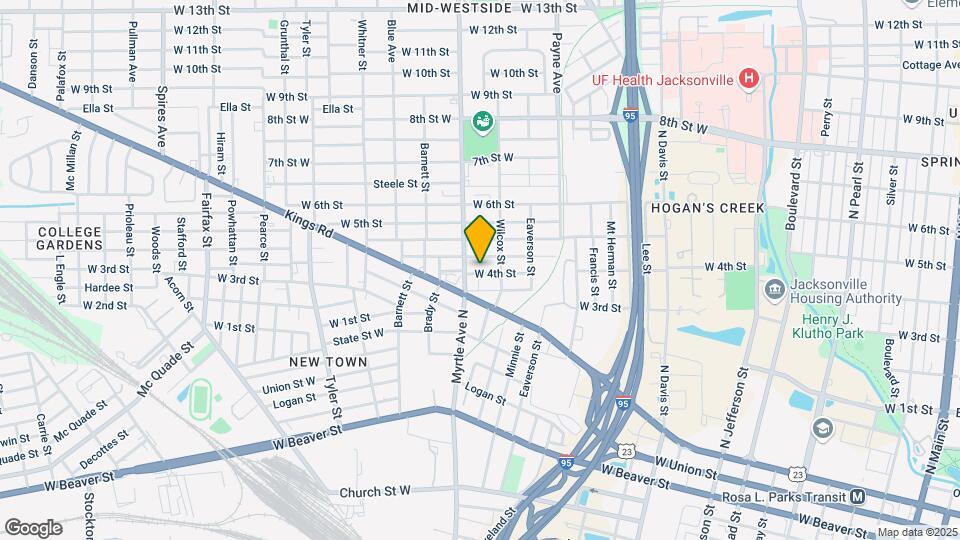 1267 W 4th St Map and Location Details