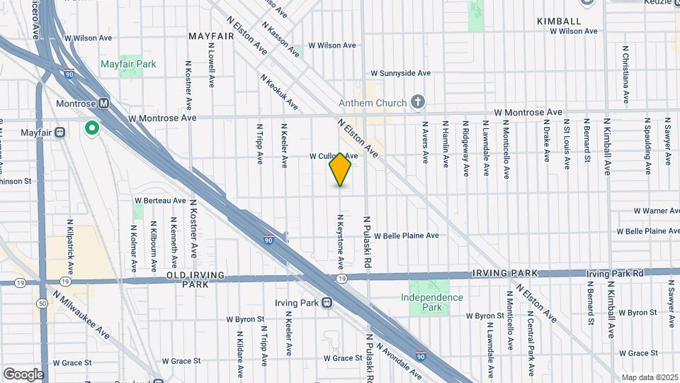 4205 N Keystone Ave Map and Location Details