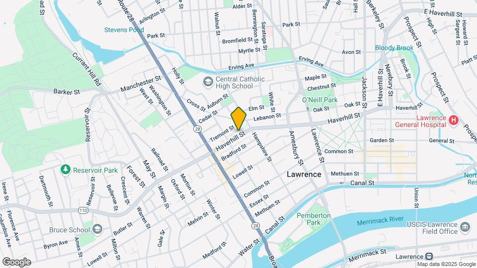 345 Haverhill St Mapa y Detalles de la Ubicación