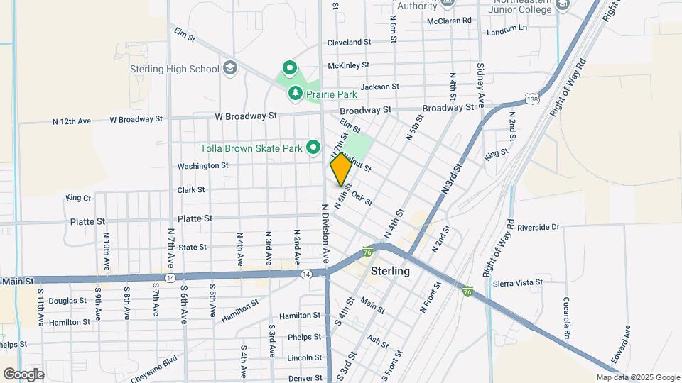 331 N 6th St Map and Location Details