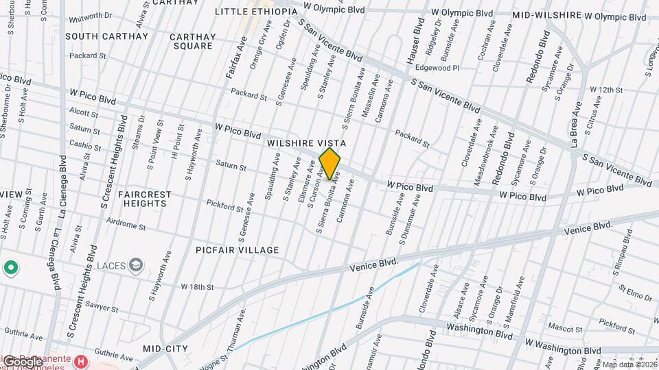 1435 S Sierra Bonita Ave Map and Location Details