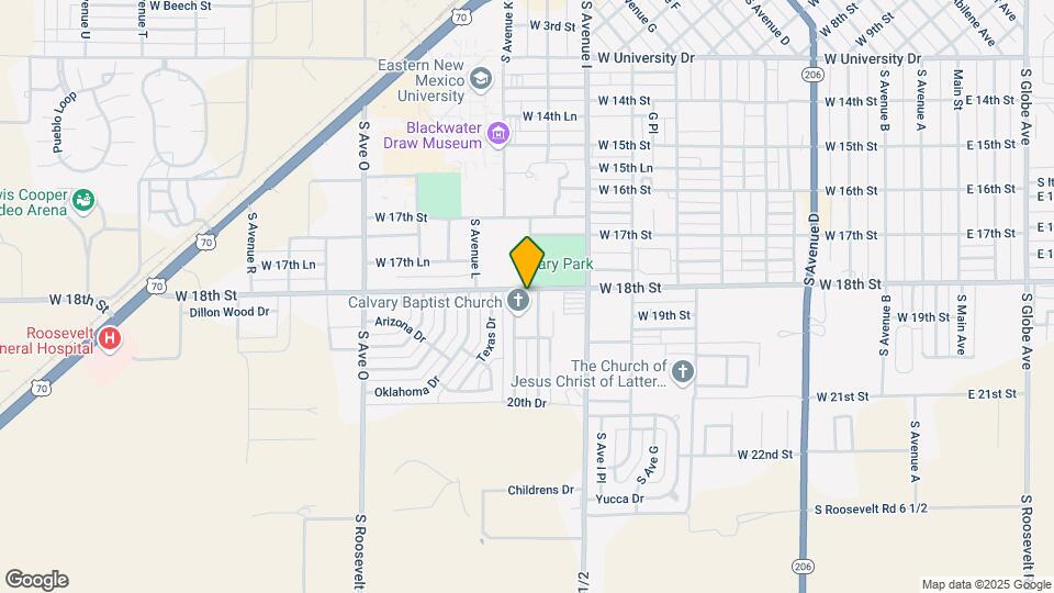 1025 W 18th St Mapa y Detalles de la Ubicación