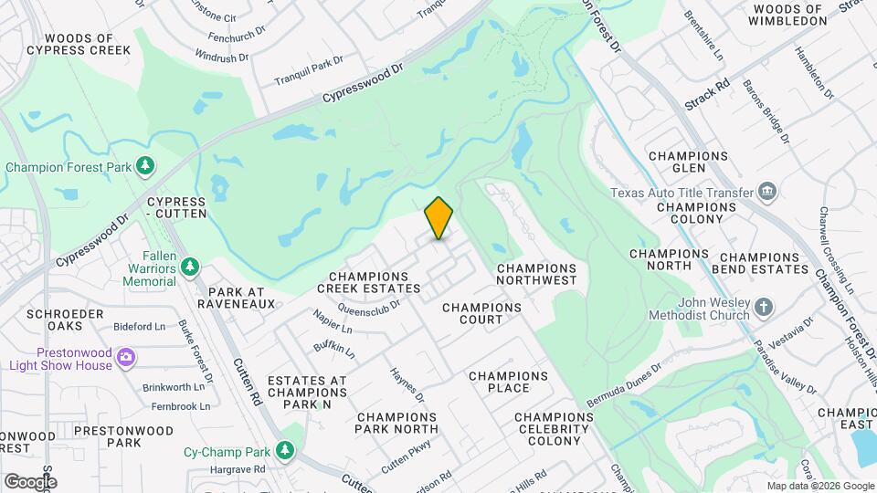 6607 Tournament Dr Map and Location Details