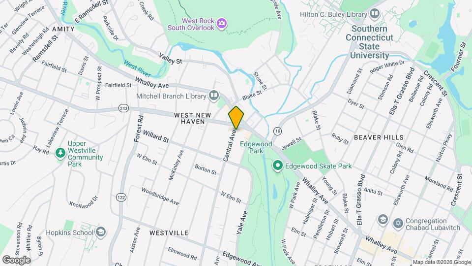 615 Central Ave Map and Location Details