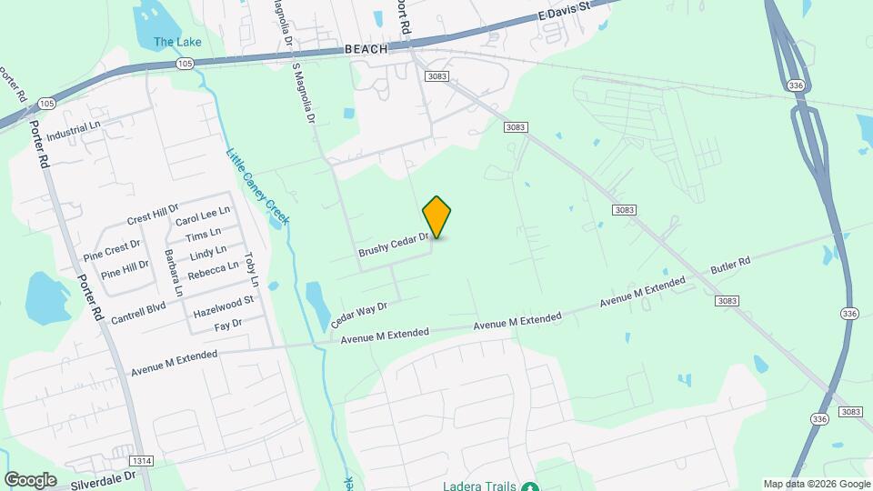 727 Long Cedar Dr Map and Location Details