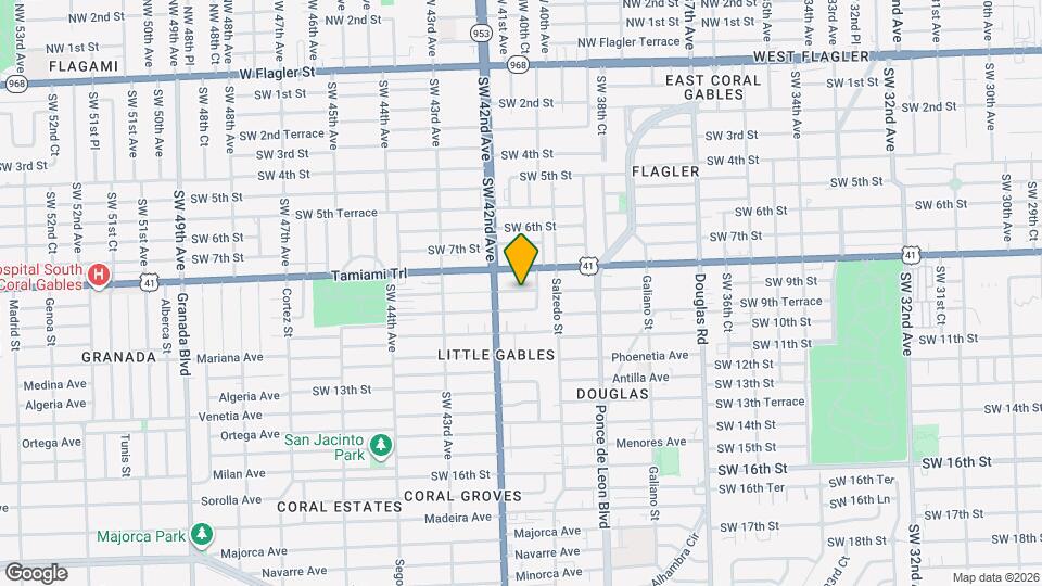4038 SW 9th St Mapa y Detalles de la Ubicación