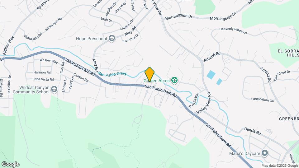 5009 San Pablo Dam Rd Map and Location Details