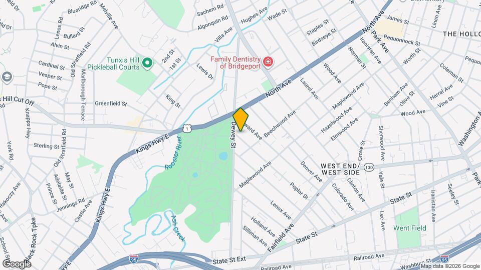 450 Poplar St Map and Location Details