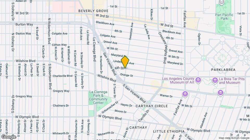 601 Sweetzer Ave Map and Location Details