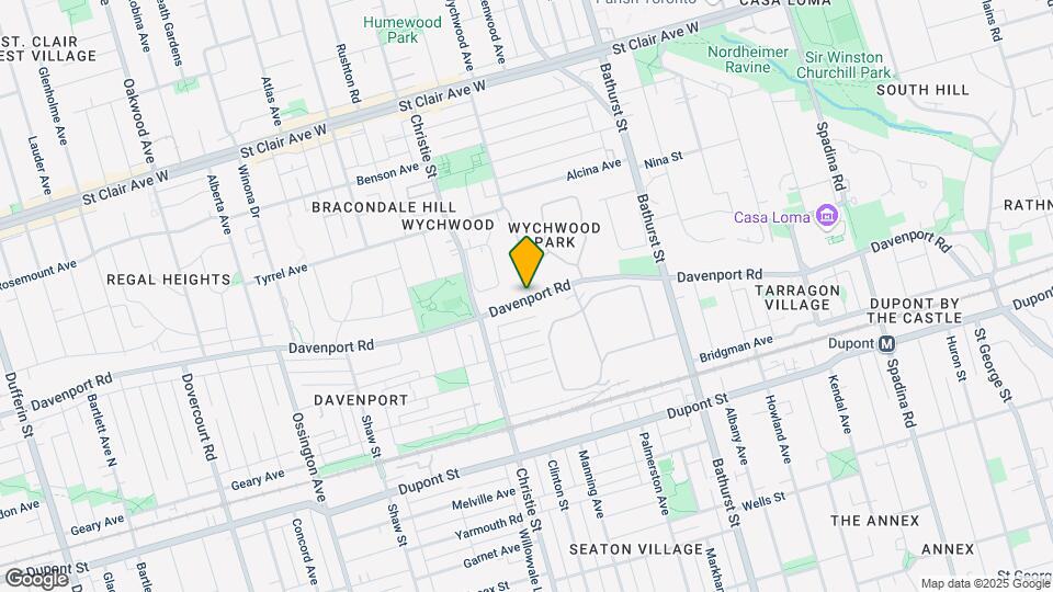 858 Davenport Rd Map and Location Details