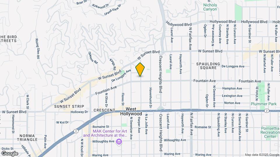 1323 N Harper Ave Map and Location Details