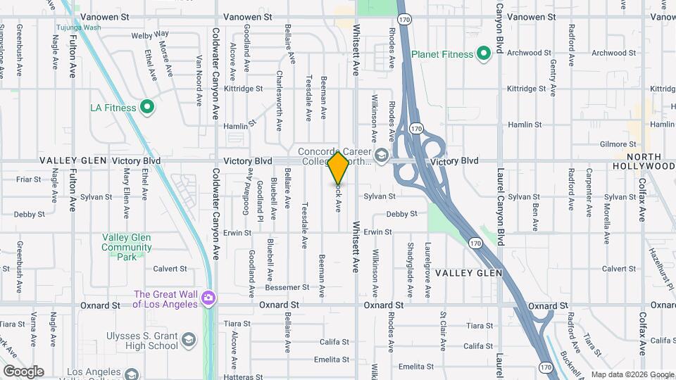 6345 Babcock Ave Mapa y Detalles de la Ubicación