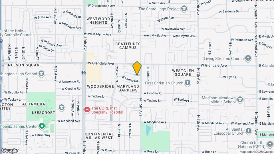 1509 W Flynn Ln Map and Location Details