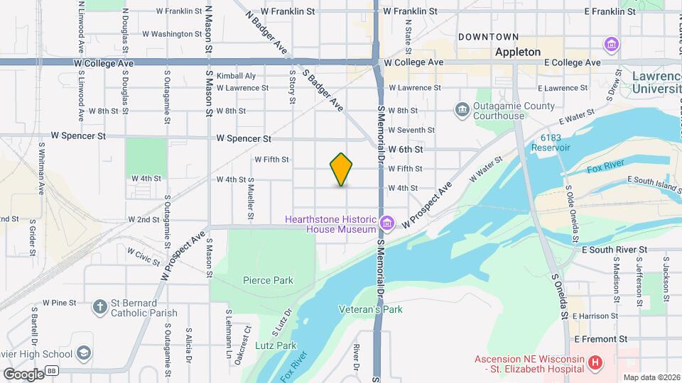 703 S Locust St, Unit 703 1/2 Mapa y Detalles de la Ubicación