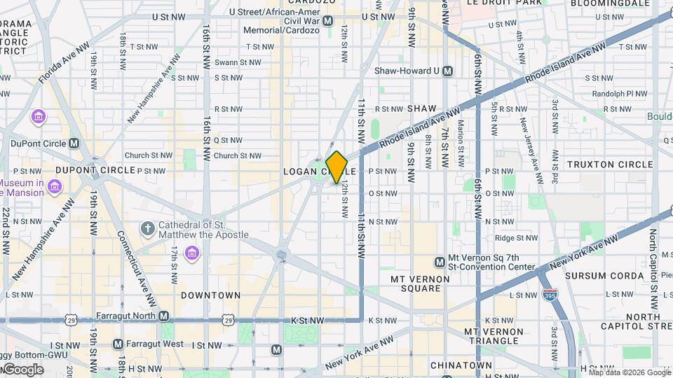 1209 O St NW Mapa y Detalles de la Ubicación