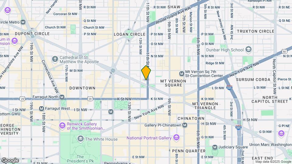 1101 L St NW Map and Location Details