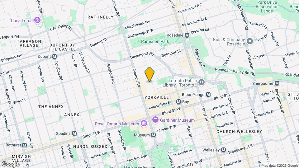 40 Hazelton Ave Map and Location Details