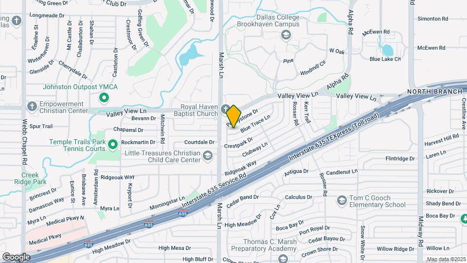 3711 Blue Trace Ln Mapa y Detalles de la Ubicación