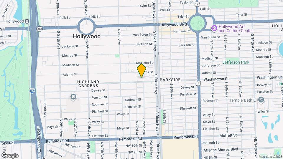2209 Washington St Map and Location Details