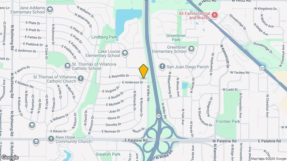 1550 E Anderson Dr Mapa y Detalles de la Ubicación