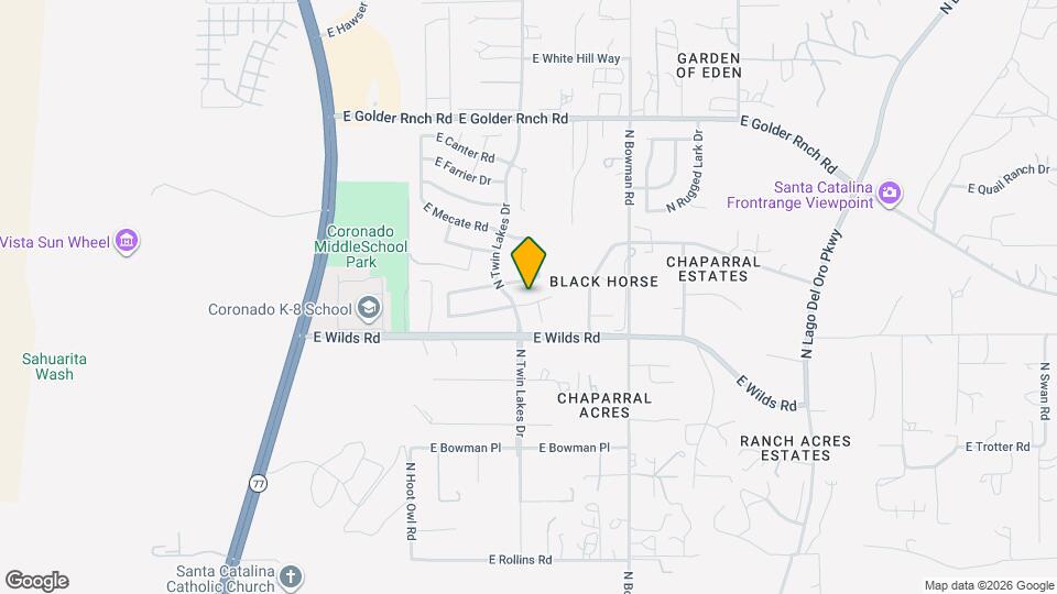 3725 E Northern Dancer Rd Map and Location Details