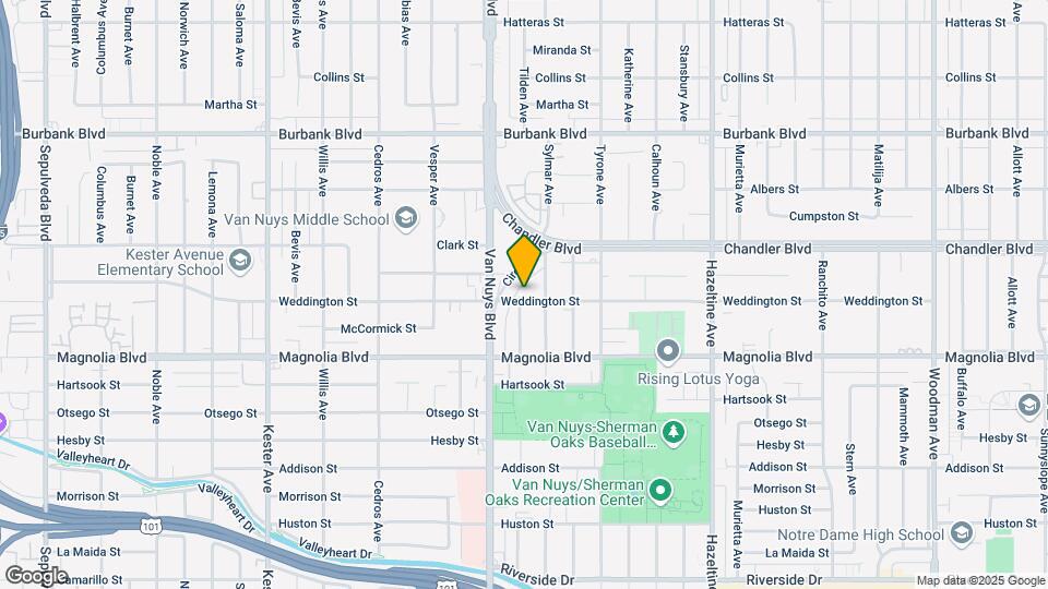 14423 Weddington St Mapa y Detalles de la Ubicación