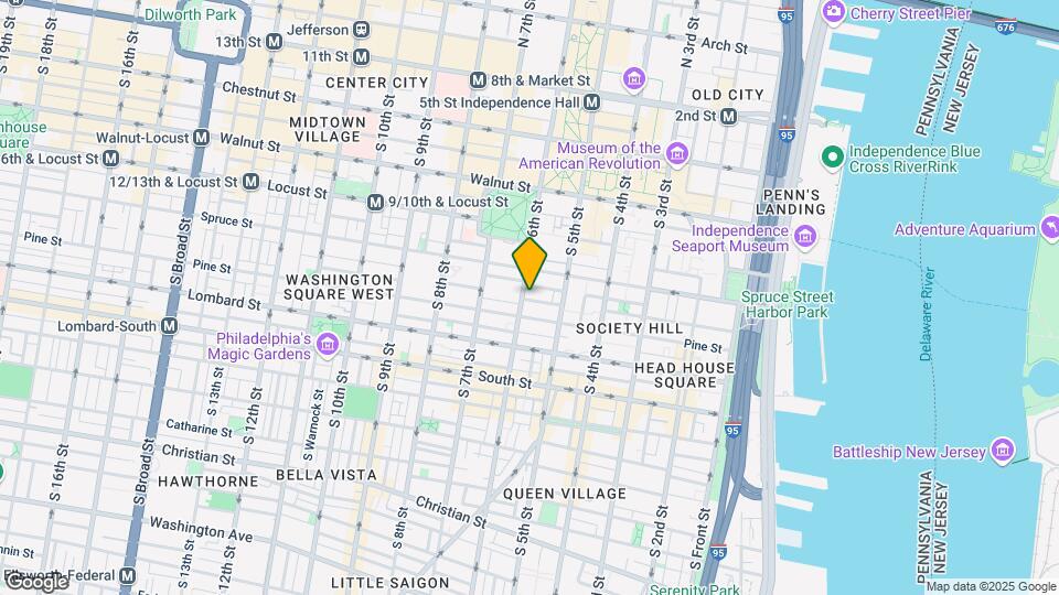 535 Delancey St Map and Location Details