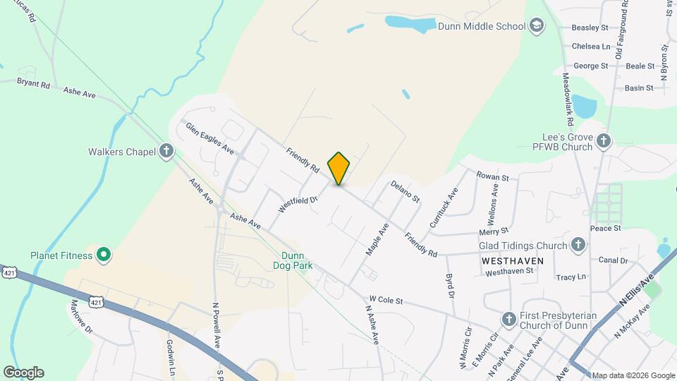 1617 Friendly Rd Map and Location Details