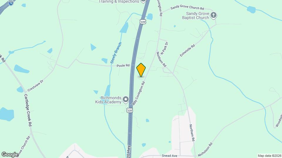 106 Ponds Ln Map and Location Details