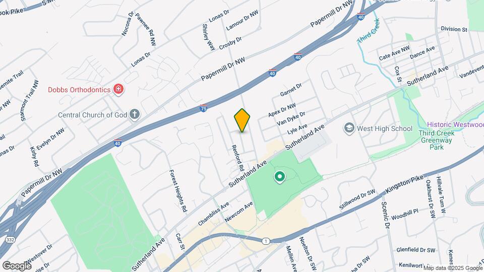 612 Hillview Rd Map and Location Details