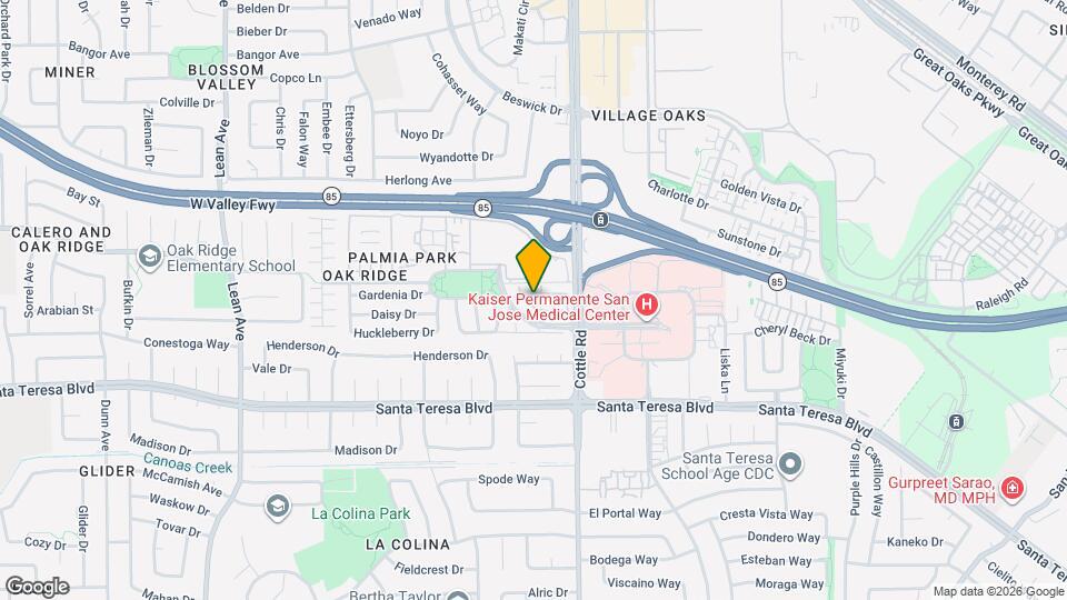 390 Oleander Dr Map and Location Details