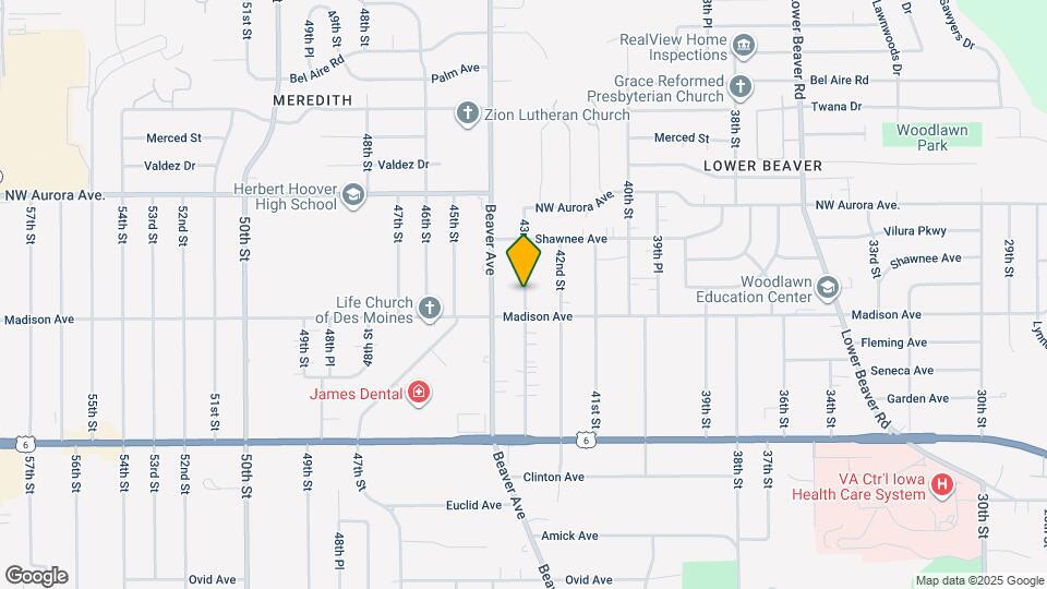 4026 43rd St Map and Location Details