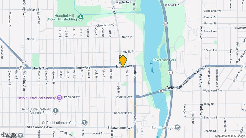 1051 6th St Map and Location Details