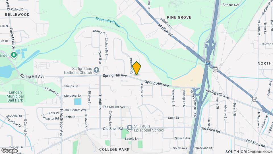 3532 Spring Hill Ave Map and Location Details