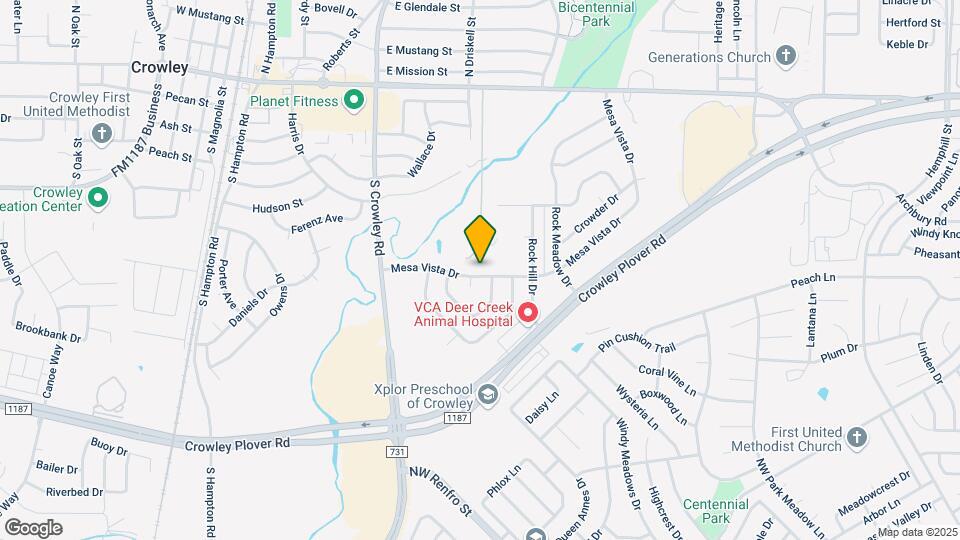 721 Mesa Vista Dr Map and Location Details