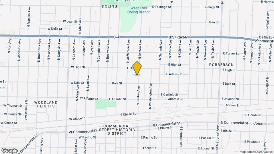 2121 N Benton Ave Map and Location Details