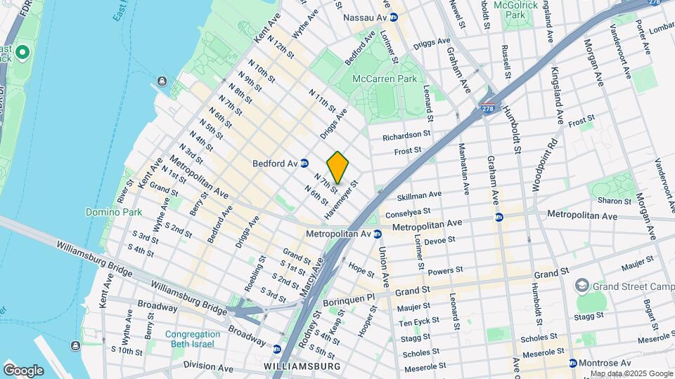 257 N 7th St Map and Location Details